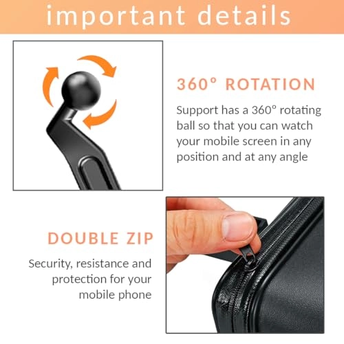 Motorcycle Bicycle Waterproof Case - Anti-Glare Fits up to 7.2 Inch