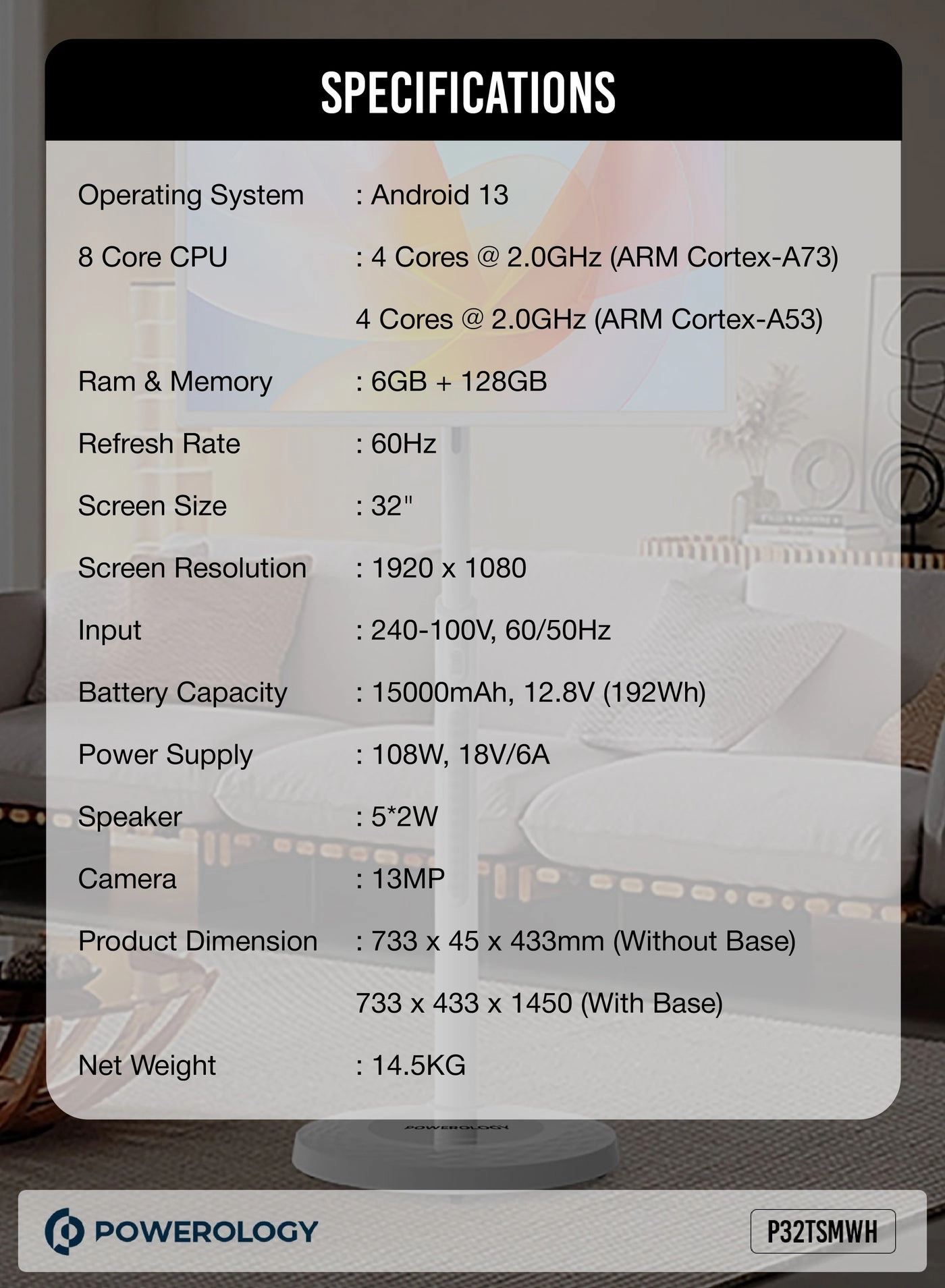 Android Smart Screen - Full HD 32"