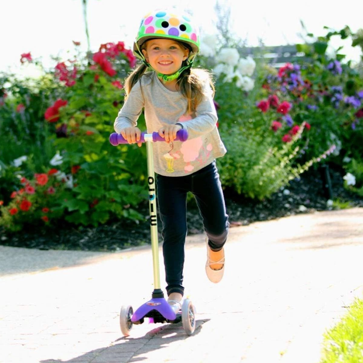 Mini Classic 3-Wheel Kick Scooter – LED