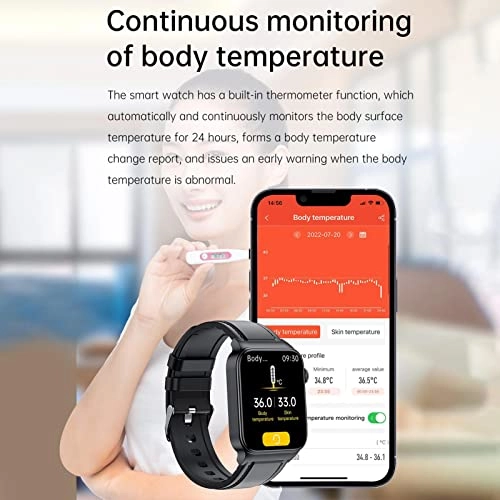 Fitness Tracker Smartwatch - 1.83 inches 280mAh brown belt