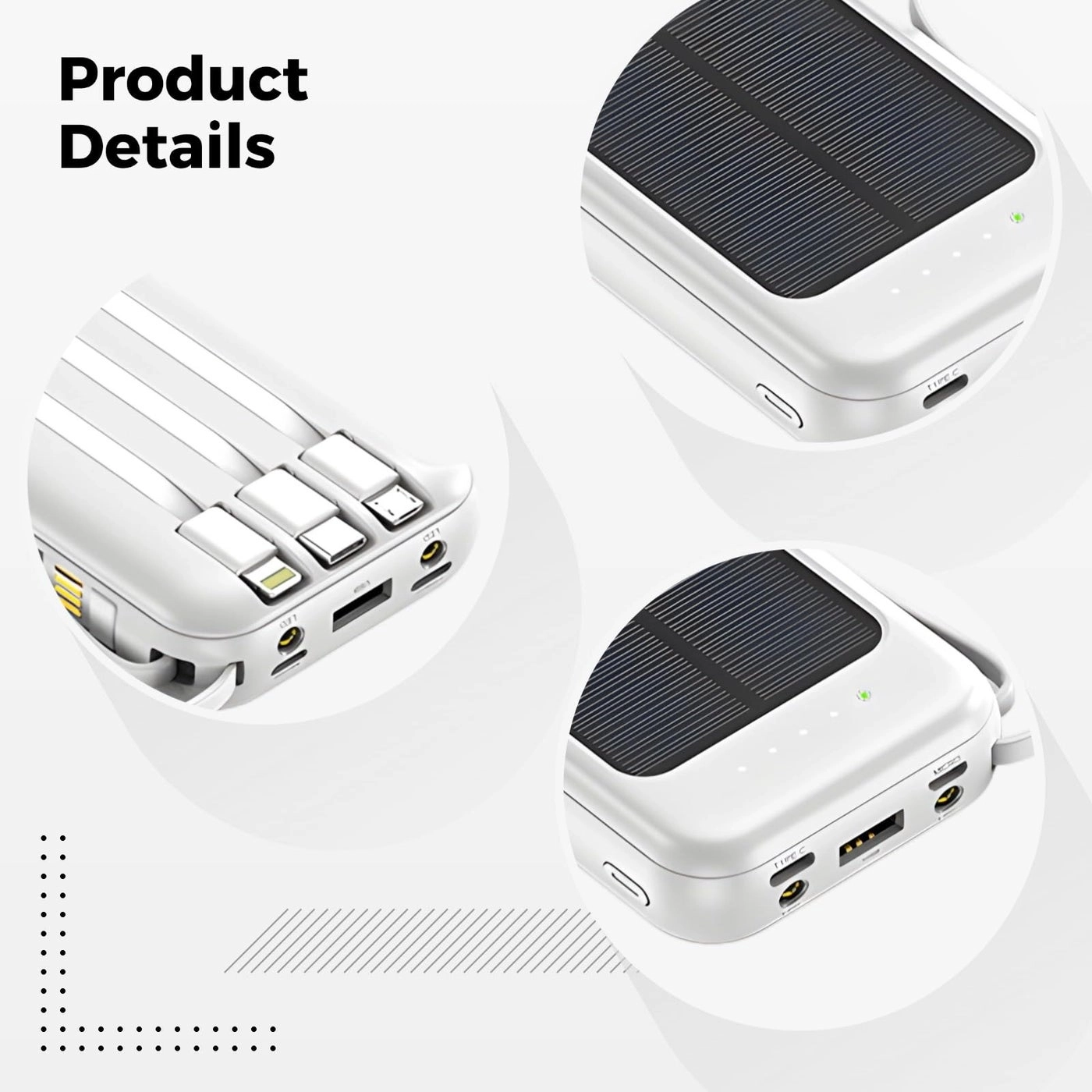 Solar Power Bank - 20000Mah