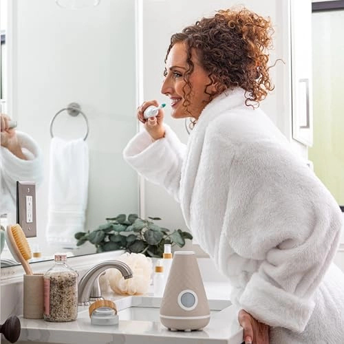 UV Sanitizing Sonic Toothbrush - Dual Speed Sandstone