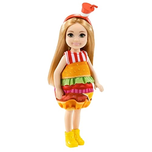 Chelsea Dress-Up Doll - 6-Inch Blonde Burger Costume Ages 3+