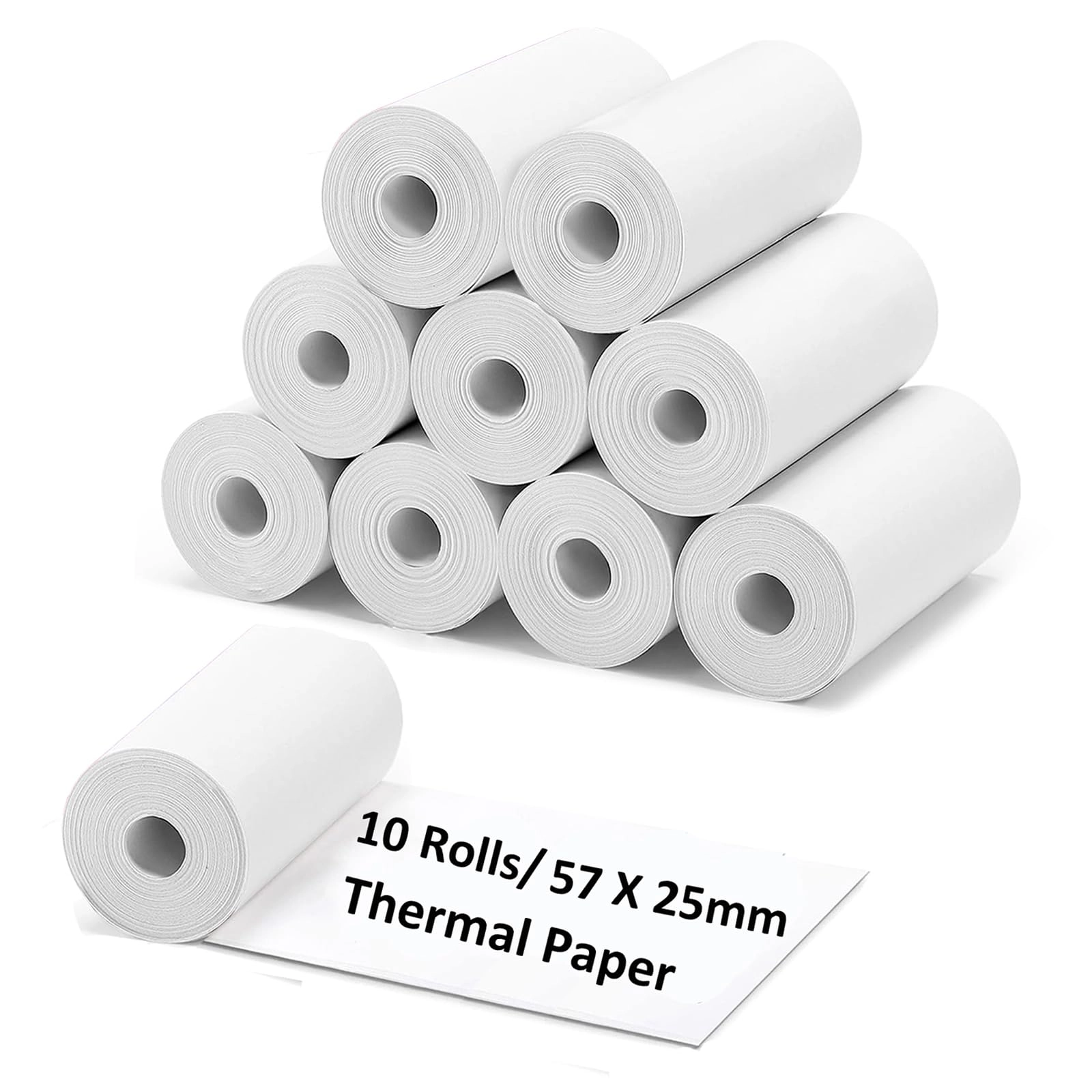 ECIFFO Refill Paper - 10 Rolls 2 inches x 10 feet
