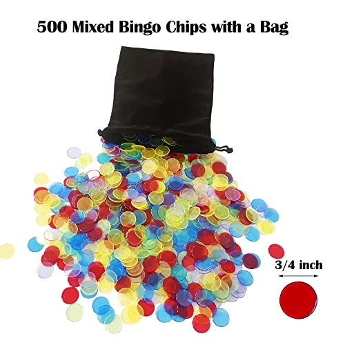 Jumbo Bingo Game Set - 11" Metal Round Cage 75 Colored Balls 100 Bingo Cards