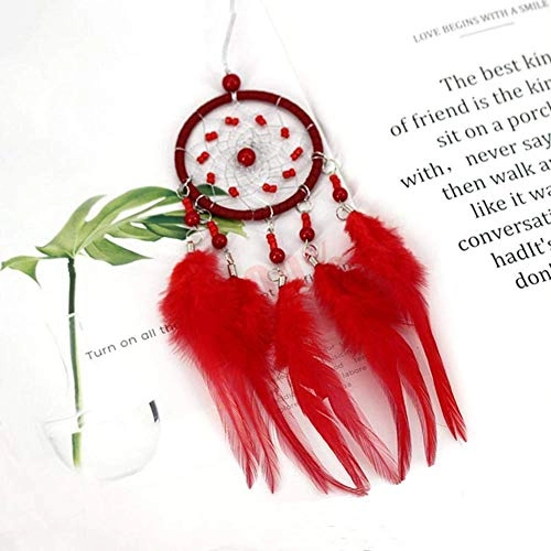 Dreamcatcher - Siderosphere, feathers, lines, wood beads.