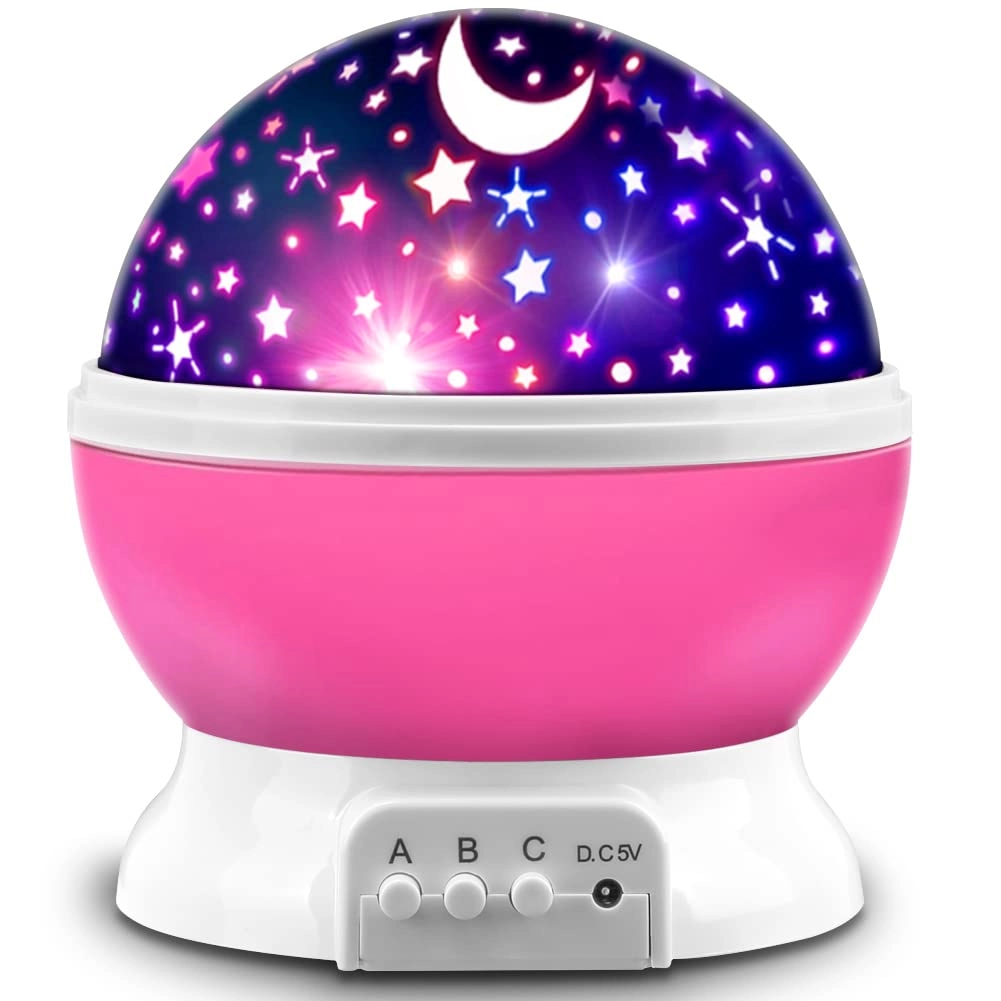 mokoqi Dinosaur Night Light Projector - Corded Electric Pink2-Dino