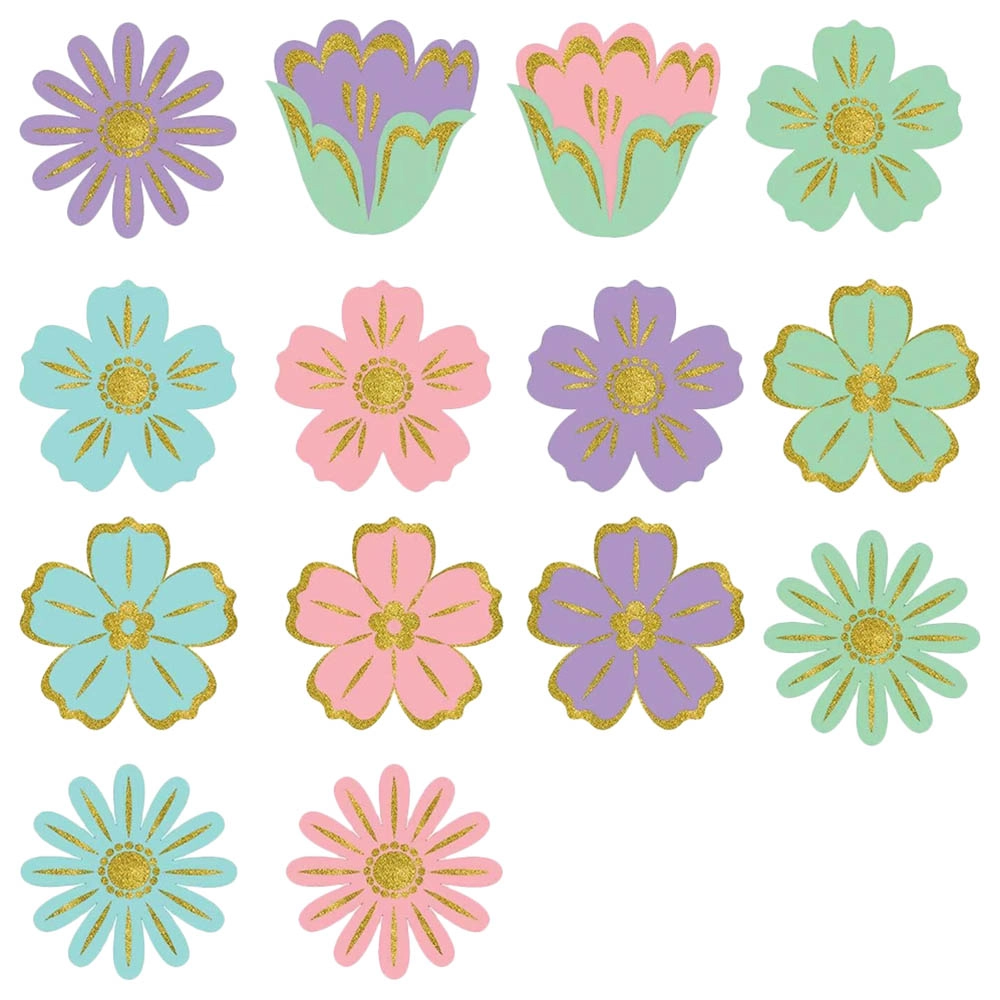 Party Centre Spring Mini Glitter Cutout - 10pcs