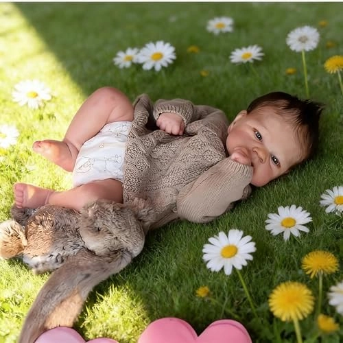 Elijah Reborn Baby Doll - 17 inch Silicone Blue Eyes Ages 3+