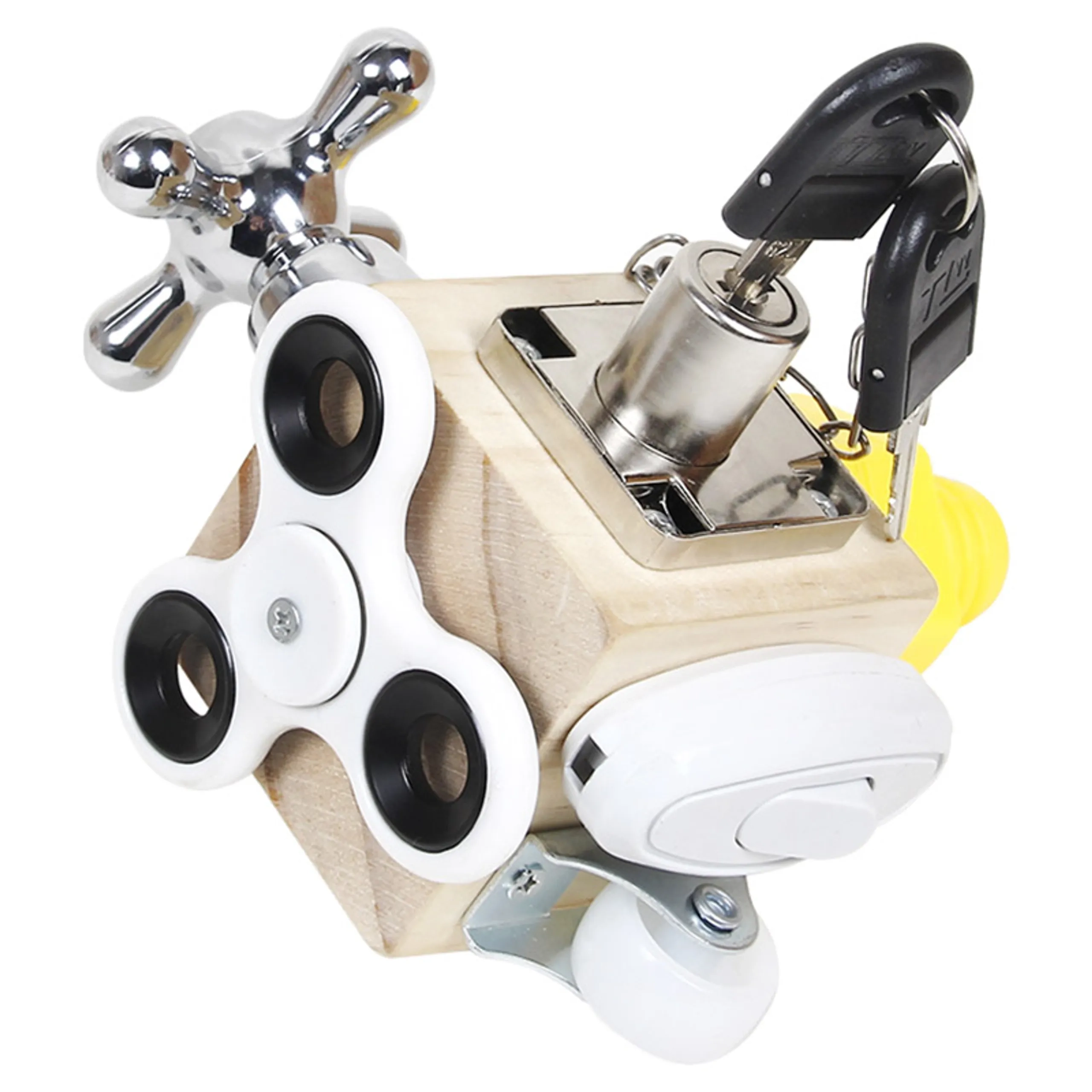 Factory Price Wooden Sensory Busy Cube - Suitable for 2 years and above