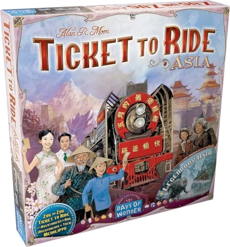 Ticket to Ride: Asia + Ticket to Ride: United Kingdom + Ticket to Ride: Switzerland + Decals (French)