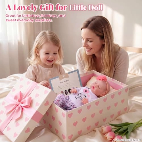 Reborn Baby Doll - 17 Inch Soft Vinyl Can Drink & Pee Ages 3+