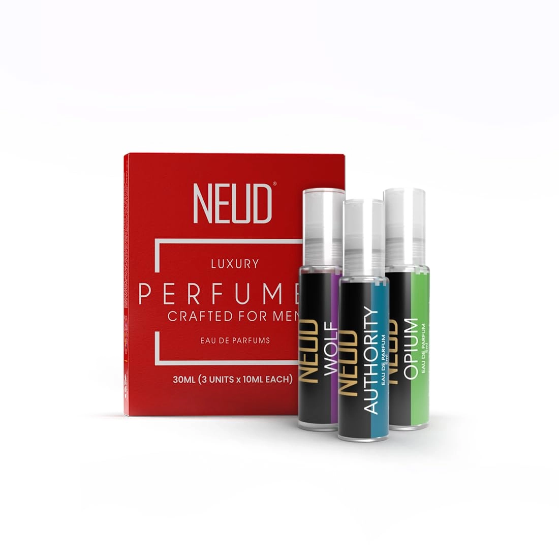 Next Care Inc. WOLF - Eau de Parfum 10ml + OP1UM - Eau de Parfum 10ml + AUTHORITY - Eau de Parfum 10ml