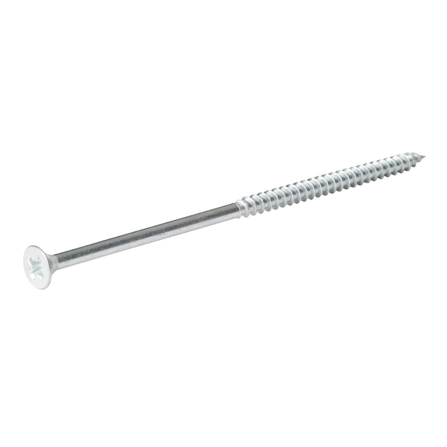 Diall Zinc-Plated Carbon Steel Wood Screw Pack 5mm 120mm