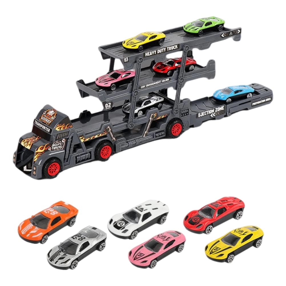 Car Transporter Truck - 6pcs Bundle