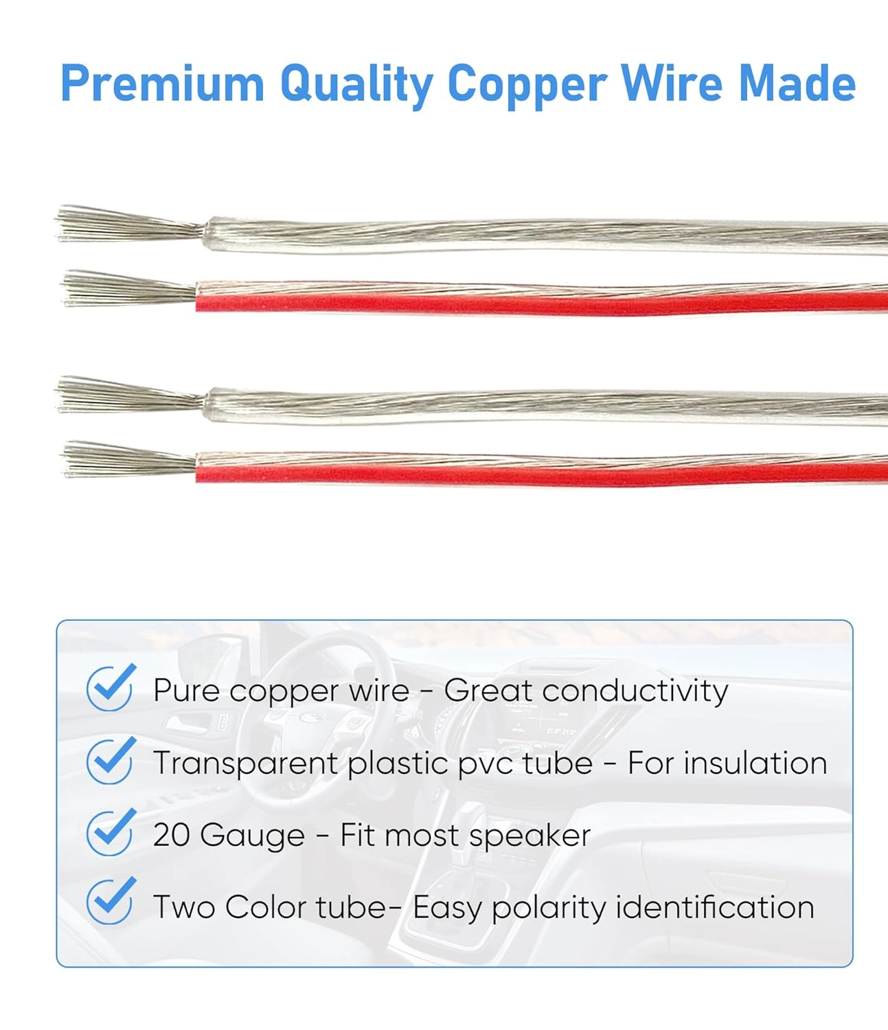 Dash Tweeter Speaker Wiring Harness - 4PCS Select Toyota Vehicles