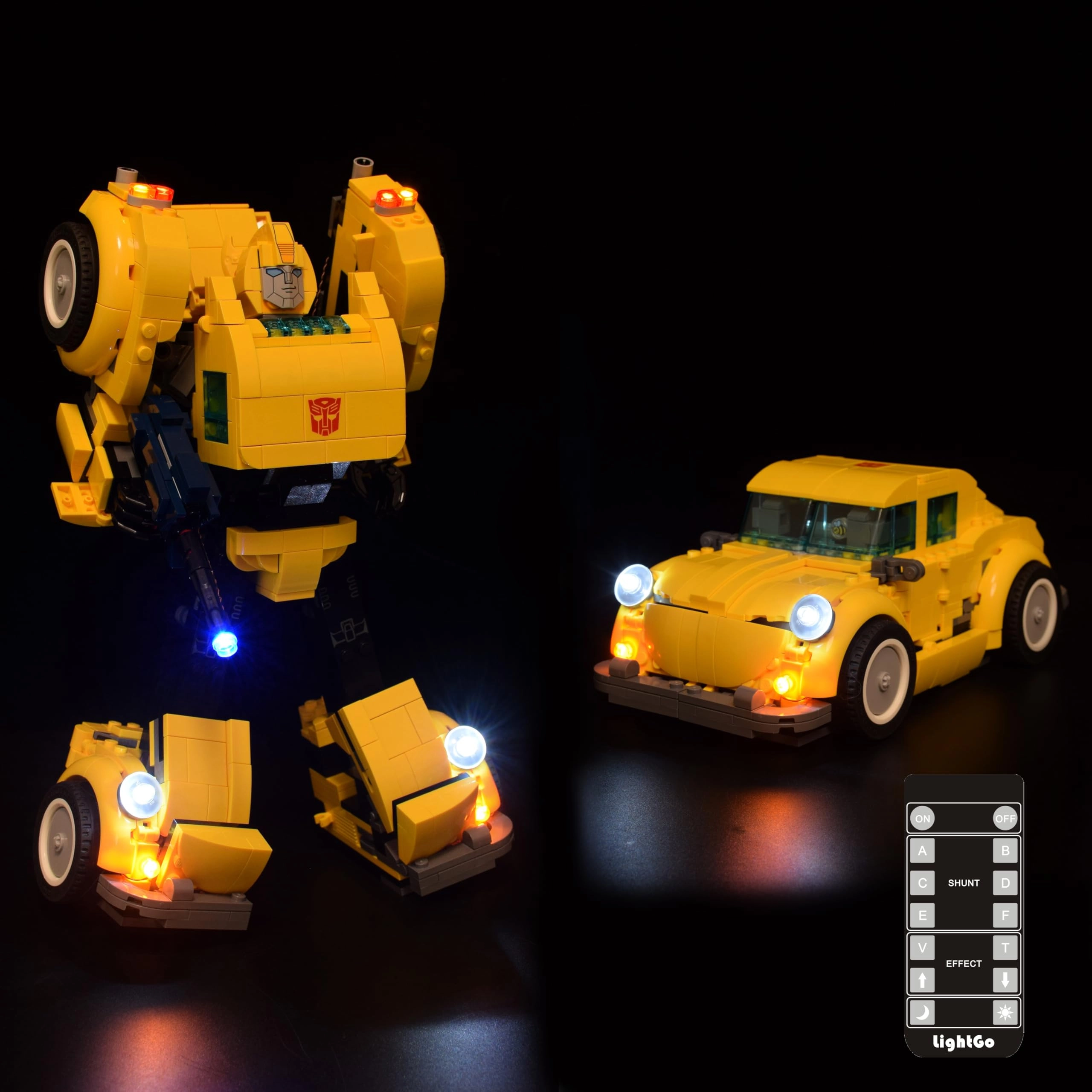 LIGHTGO Transformers LED Lighting Kit - Bumblebee Remote Version