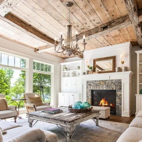 Farmhouse Wood Chandelier