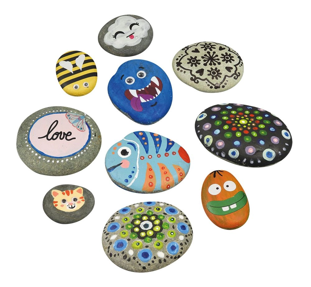 Rock Painting Kit - 10 pieces