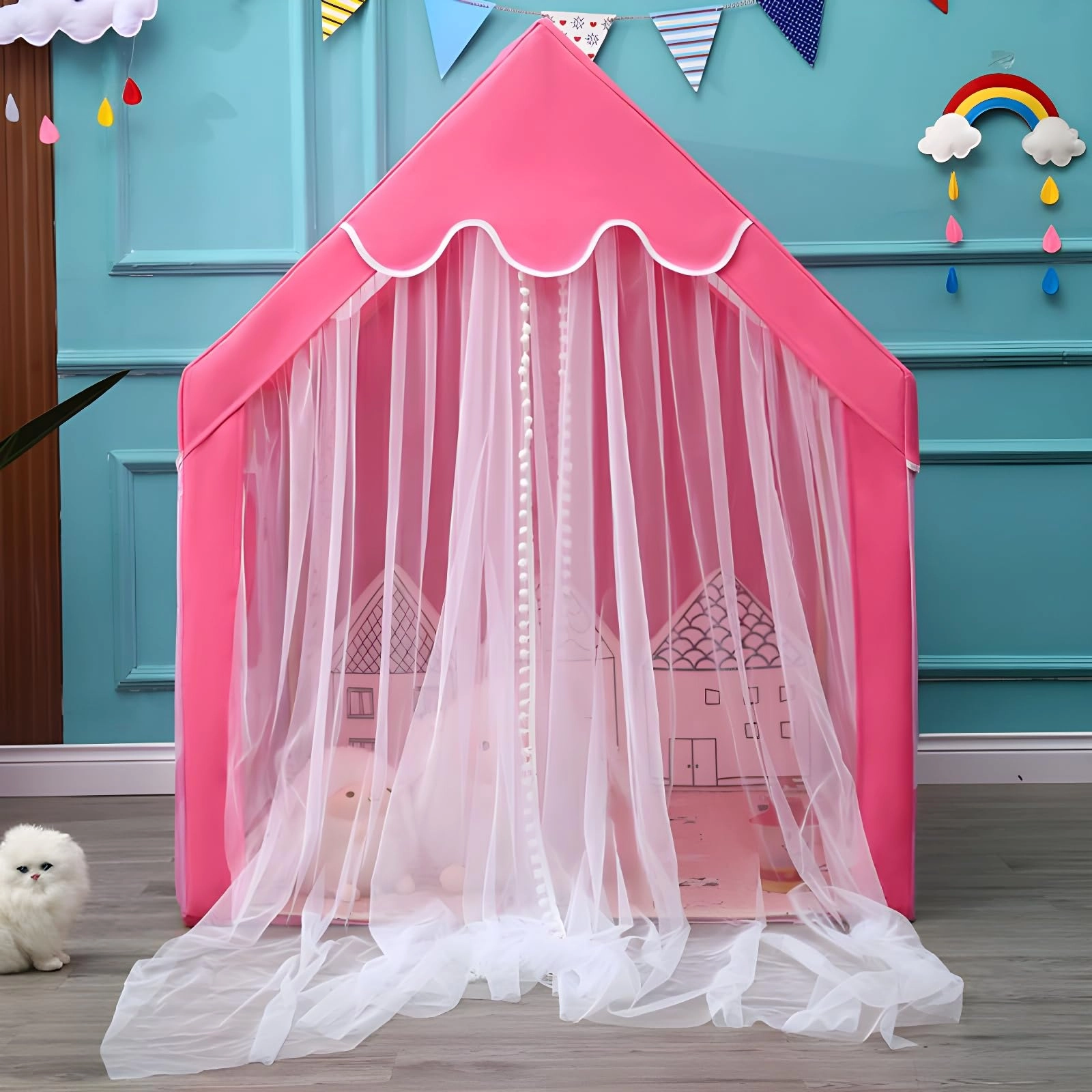Castle Playhouse - Medium Pink Princess
