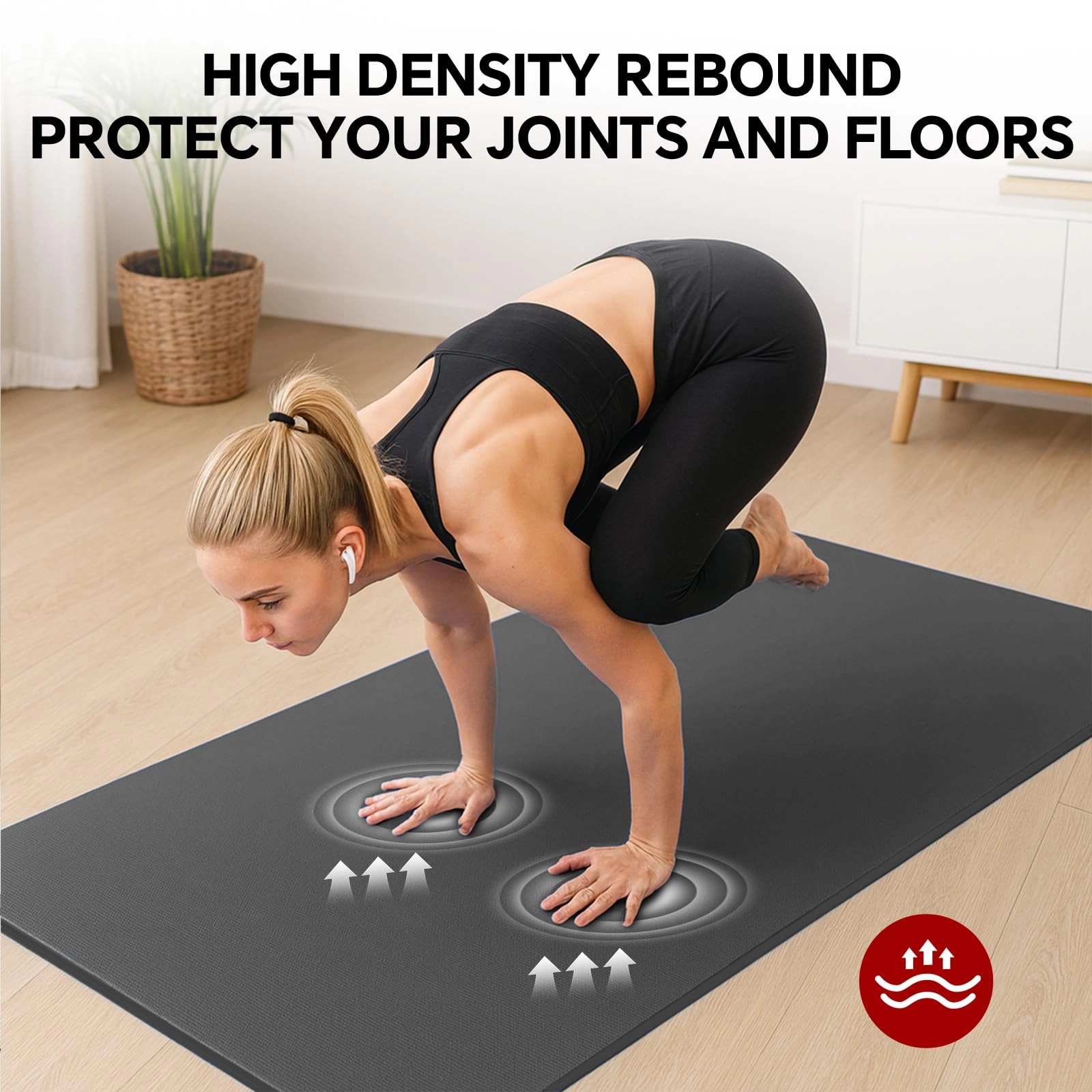 Extra Large Yoga Mat - Thermoplastic Elastomers 6mm