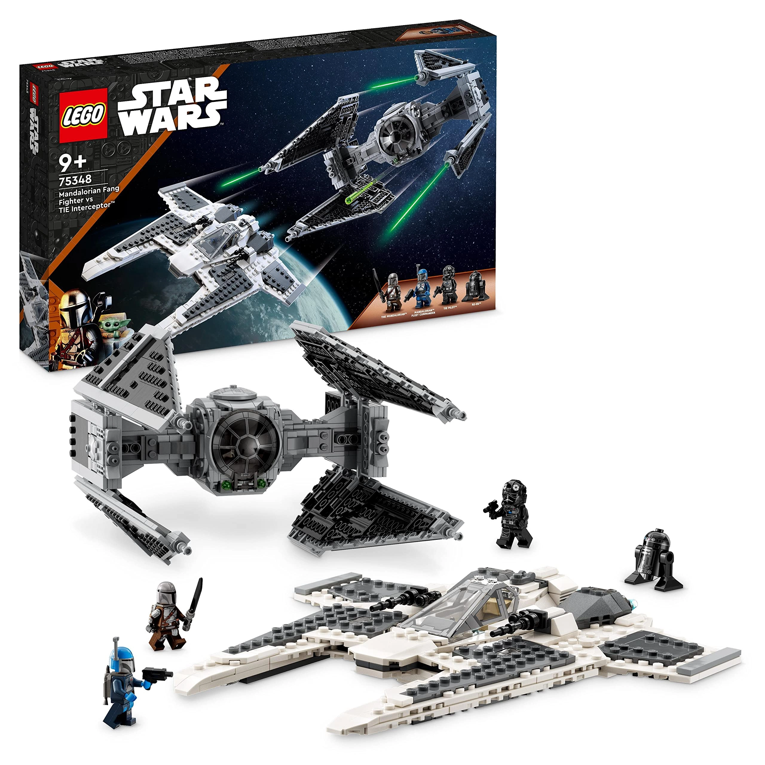 LEGO Star Wars Mandalorian Fang Fighter vs. TIE Interceptor (75348)
