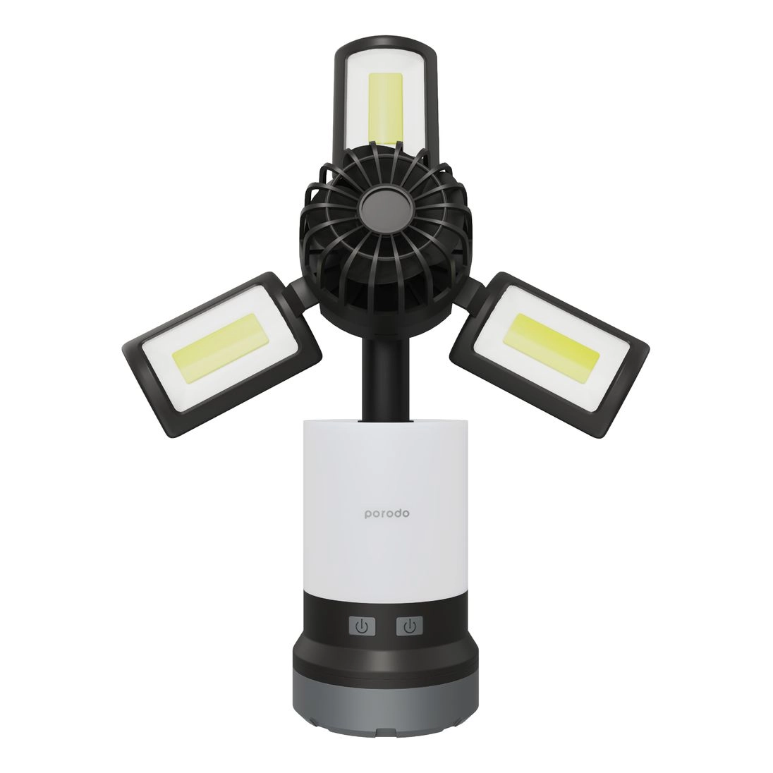Porodo Lifestyle 3 in 1 Ambient Light/Lamp/Cooling Fan - 4000mAh 350LM