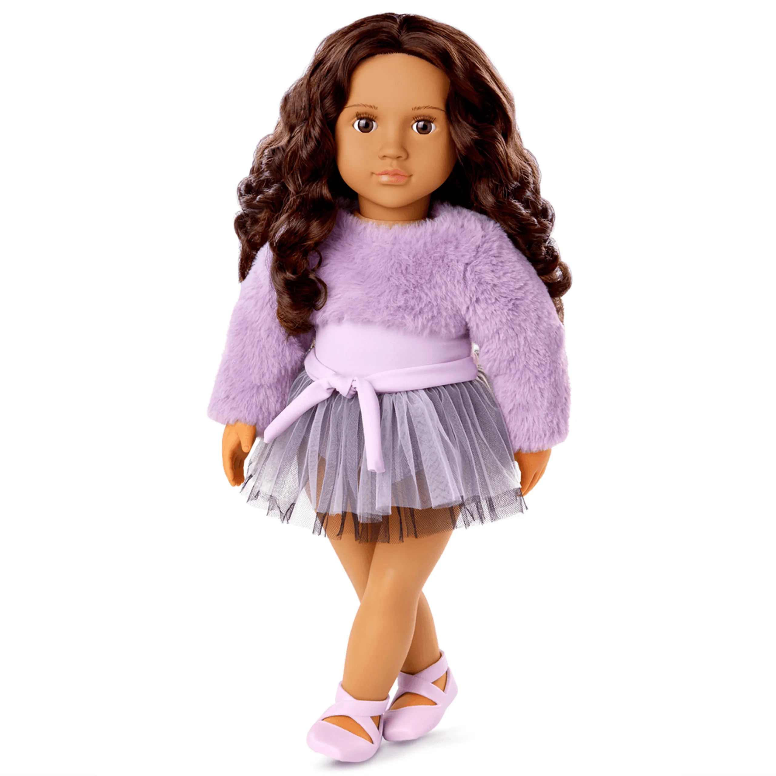 Our Generation Jovanna Ballerina Fashion Doll - 18-inch faux-fur shrug Ages 3+