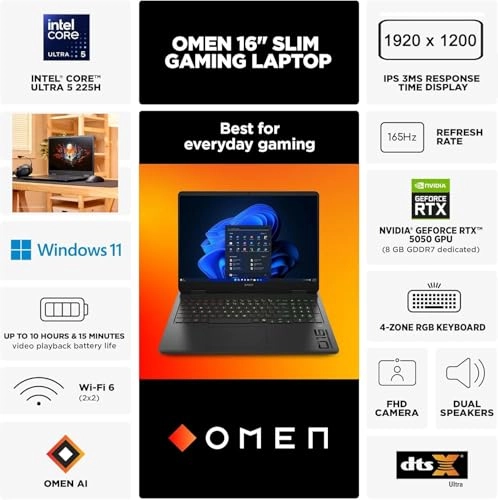OMEN 16 - 16'' 1TB 16GB Core Ultra 5 225H
