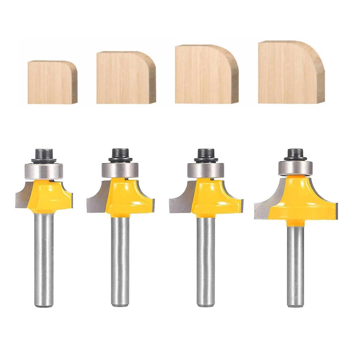 Totowood Roundover Router Bit - 4pcs