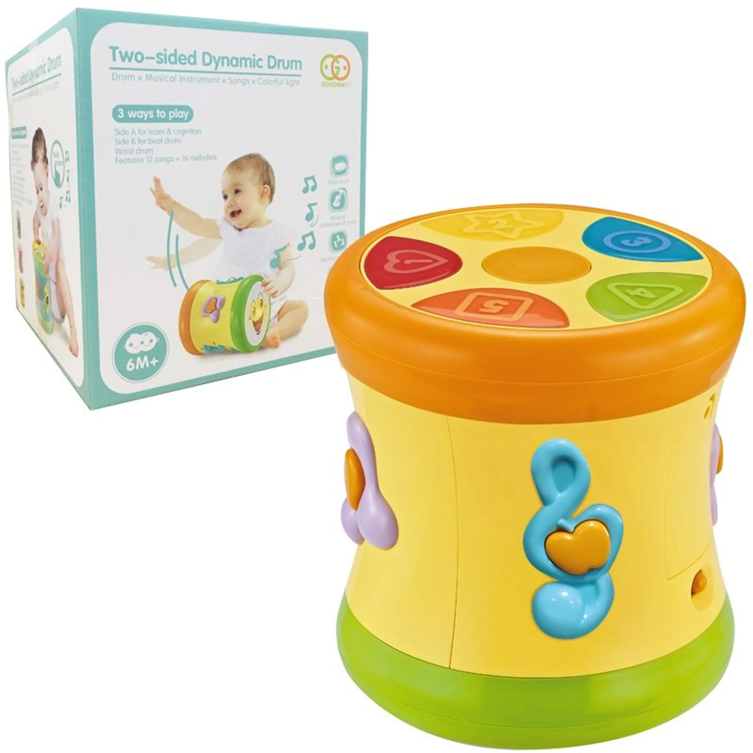 Baby Musical Drum - 12 songs Suitable for 10 months & above