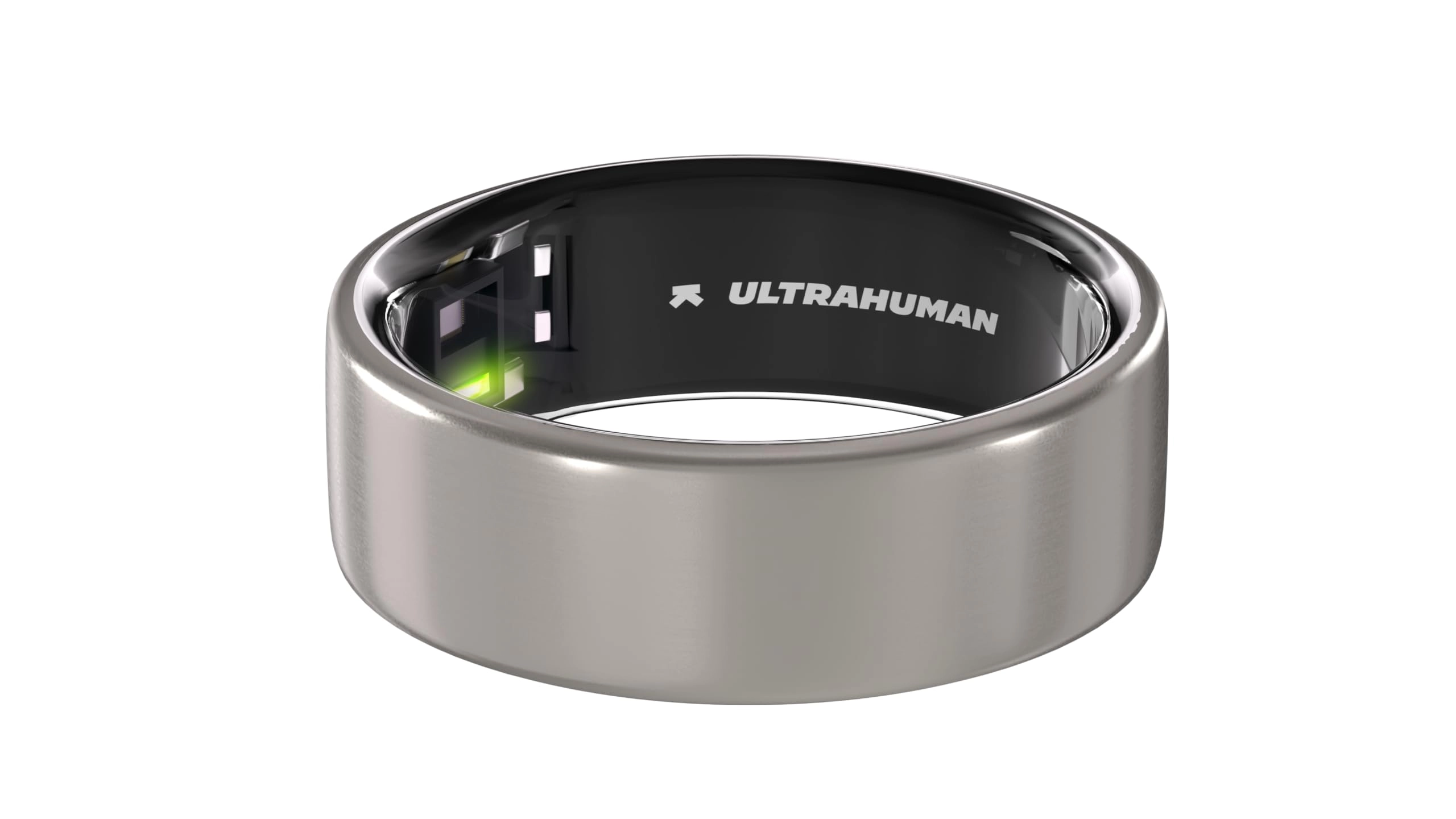 Ultrahuman Healthcare PVT LTD (Renewed) Ring AIR - Size 7 Space Silver