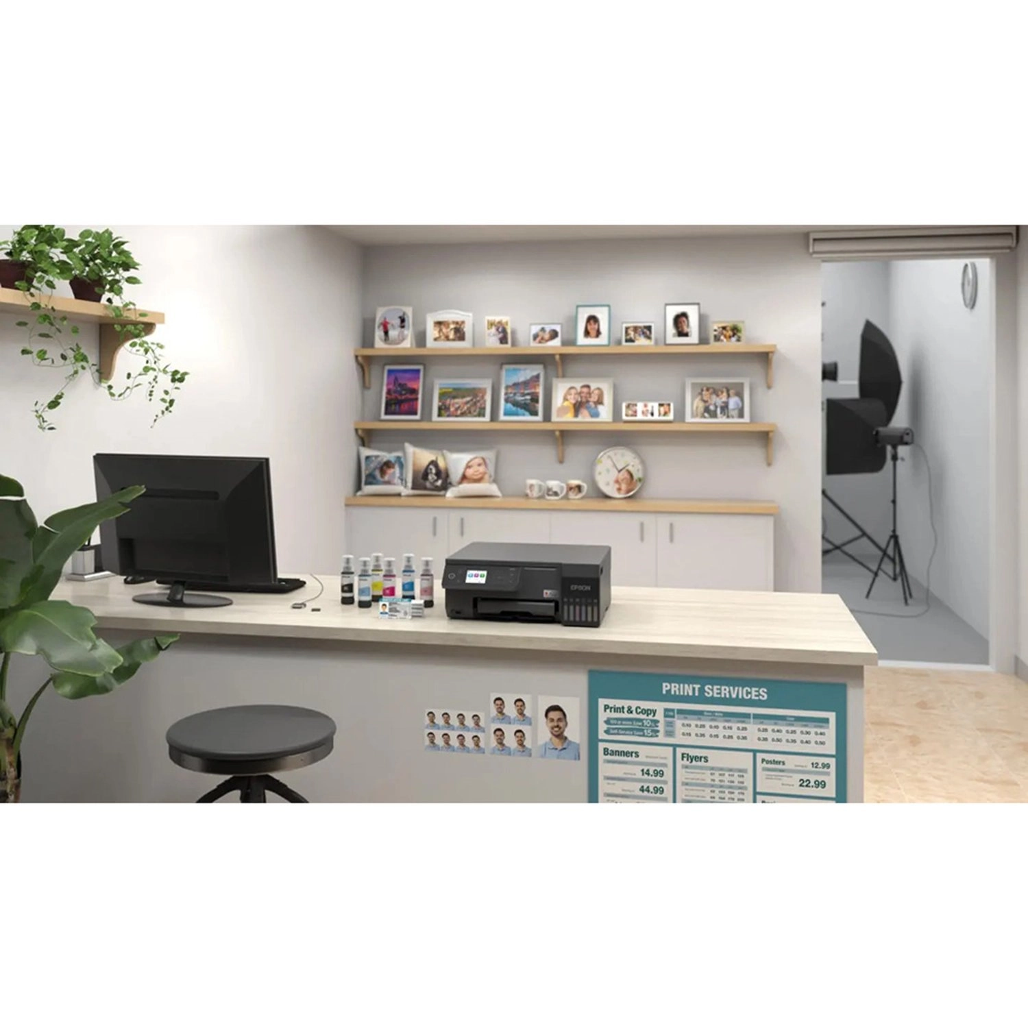 Ecotank L1800-6 - 10 X 15 + Premium Glossy Photo Paper - A4-50 Sheets