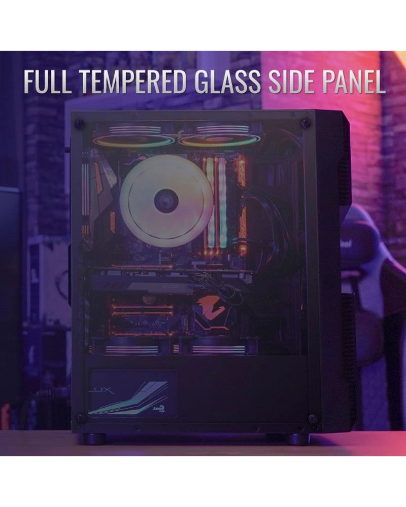 Menace Saturn - full tempered glass side panel