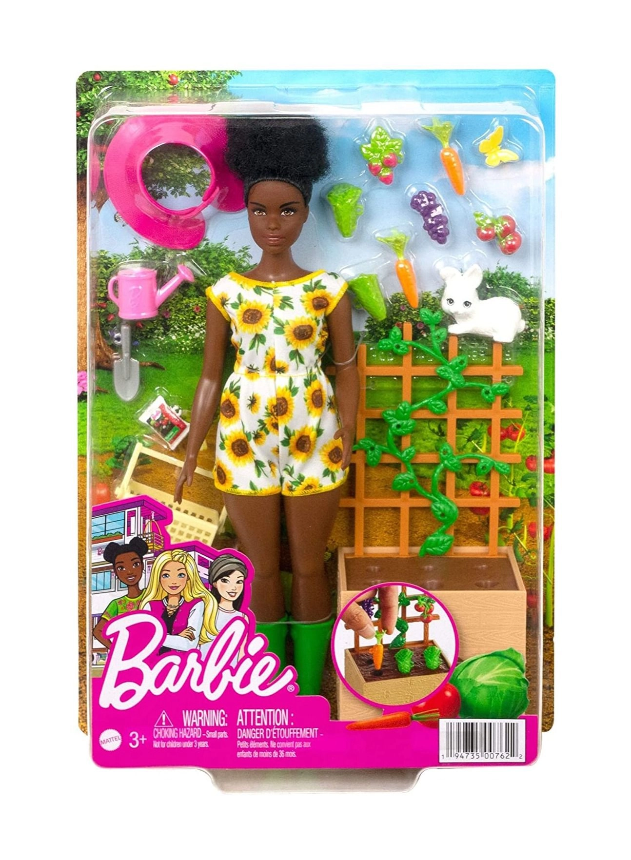 Barbie Doll + Gardening Playset Ages 3+