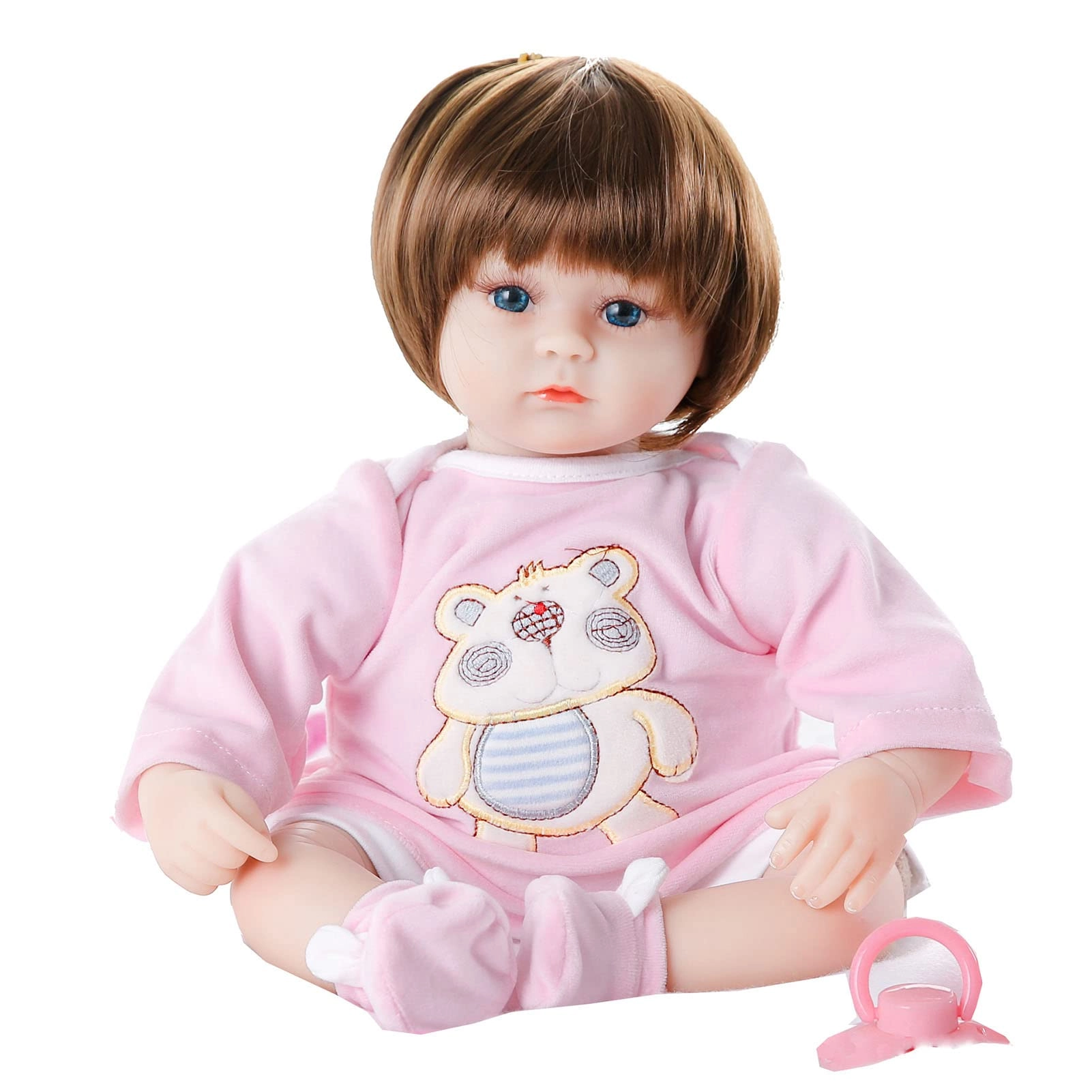 Reborn Baby Doll - 16.5 Inch Vinyl Toddler Girl