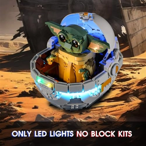 LED Light for LEGO 75403 Grogu with Hover-Pram Set