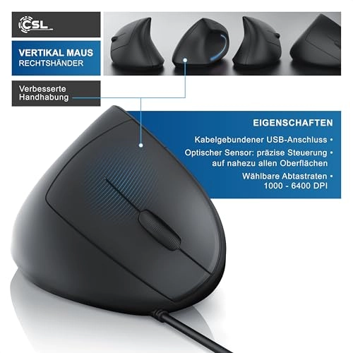 Ergonomic Vertical Mouse - USB