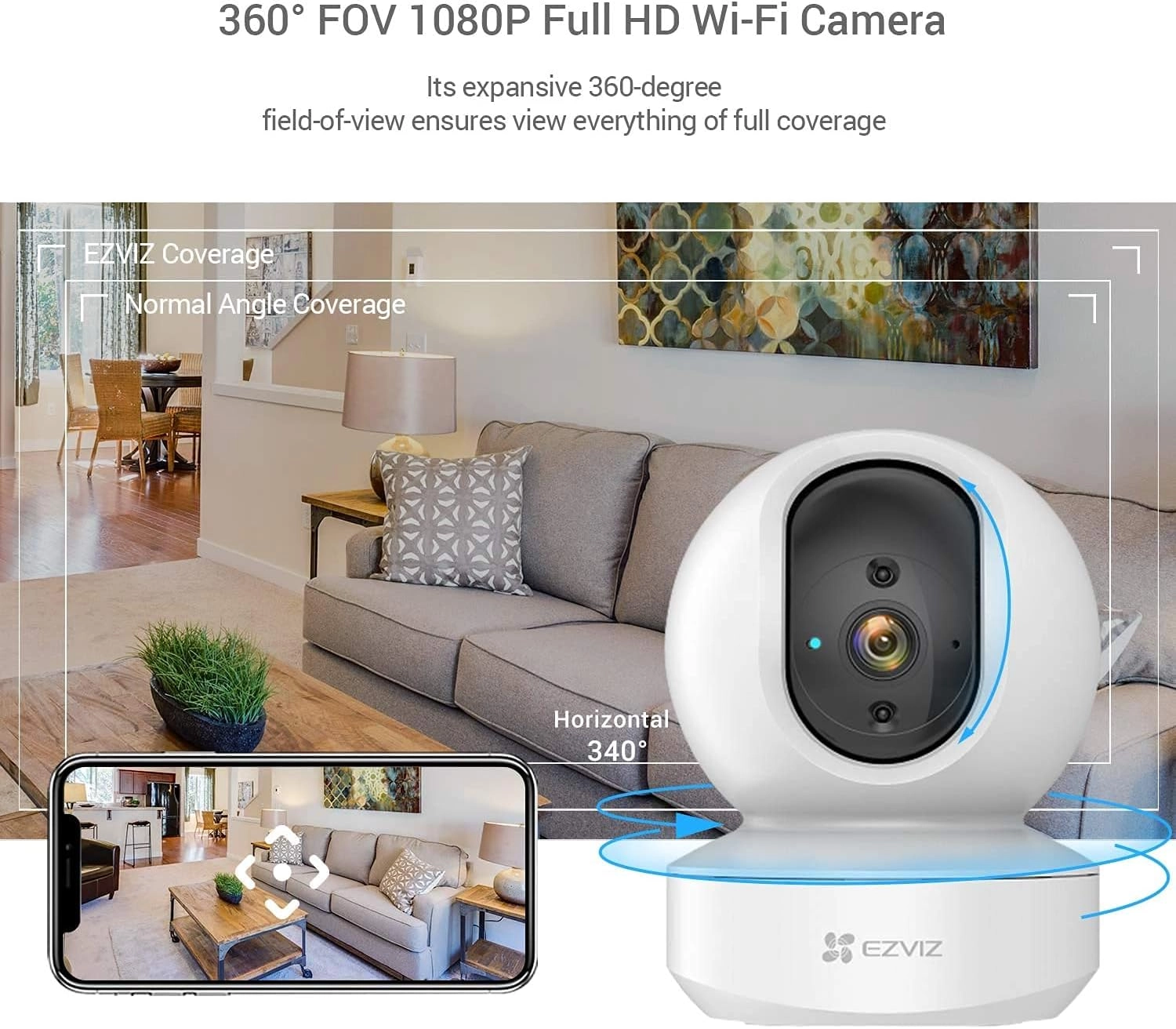TY1 - 4MP QHD 360 Visual Coverage Indoor Smart WIFI