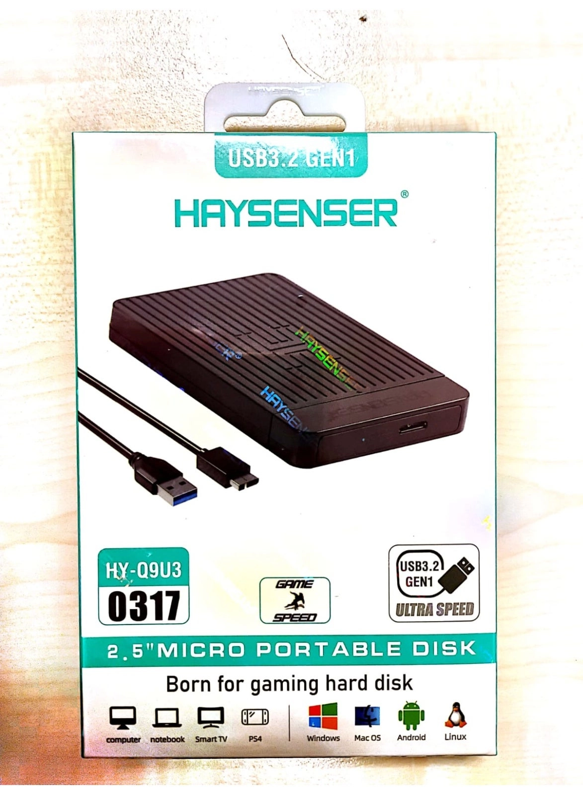 Haysenser HY-Q9U3 - USB 3.2 Gen 1 SATA I/II/III 2.5"