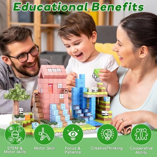 Magnetic Building Blocks - 100 pcs