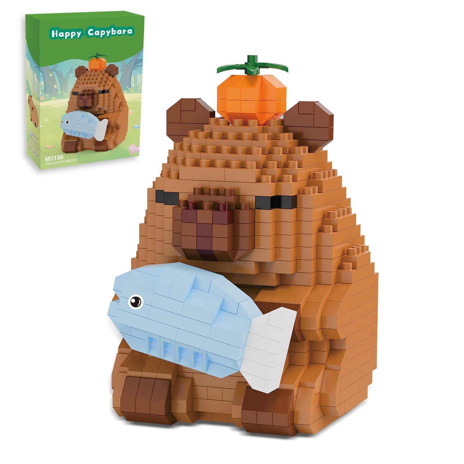 YUPDFGB Capybara Building Block Set - Capybara 640 pcs