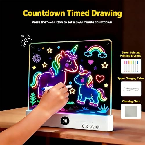 Erasable Light Drawing Board - 1.0 Count Color highlighter) ×7