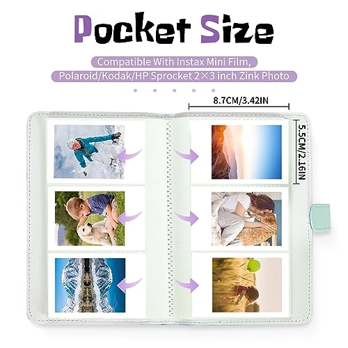 2x3" 108 Pockets Vegan Leather Photo Album