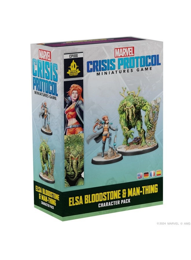 Atomic Mass Games Marvel: Crisis Protocol: Elsa Bloodstone & Man-Thing Character Pack - Tabletop Superhero Game