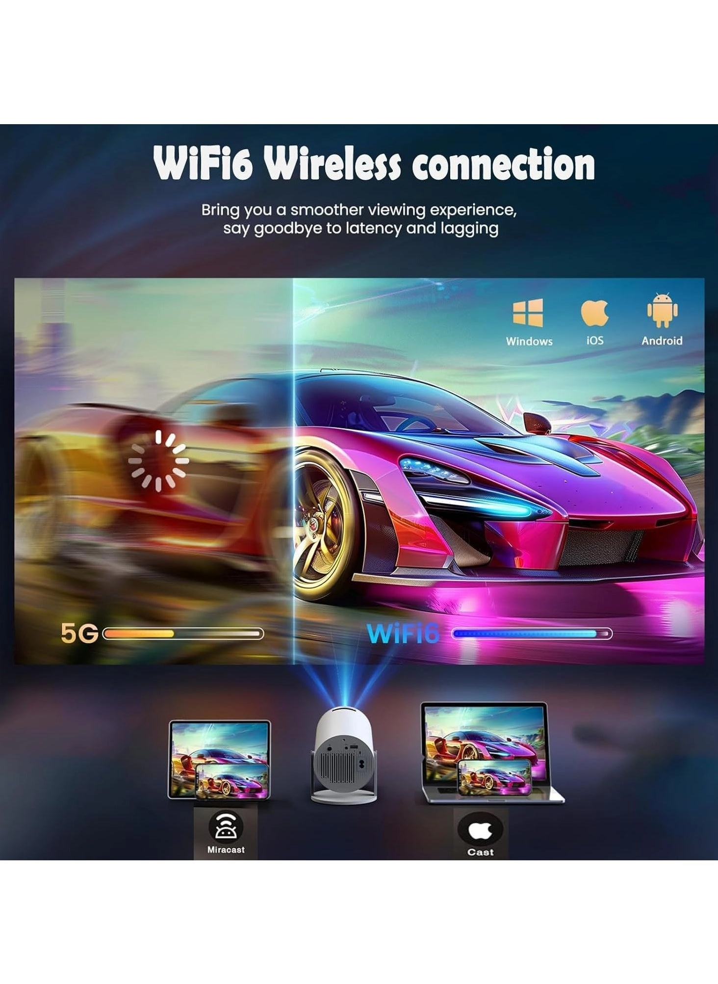 Arcade Vision Smart HD Projector DVY035