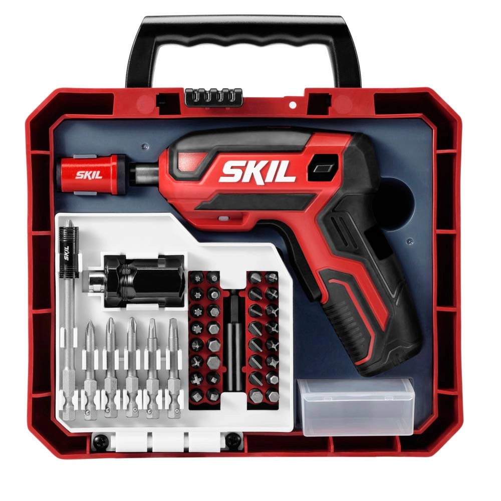 Skil SD5618 - 4V Pistol Grip Screwdriver 42-Piece Bit Set