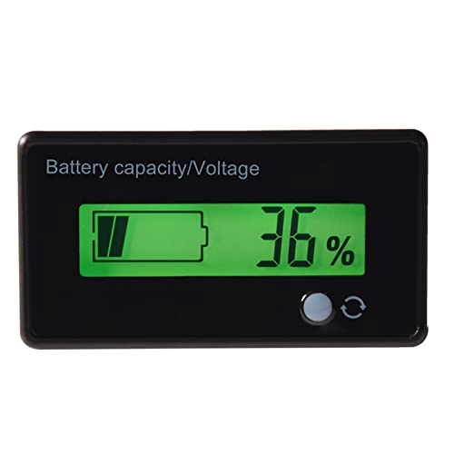 Battery capacity voltage meter - Green backlit LCD 6-70V