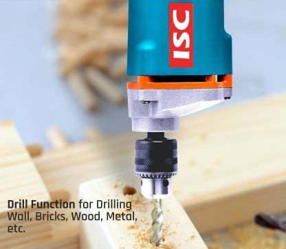 Drill Machine - 10mm 2600 RPM 350W + TBar set + HSS bit set - 13ps + masonary bit set - 5ps