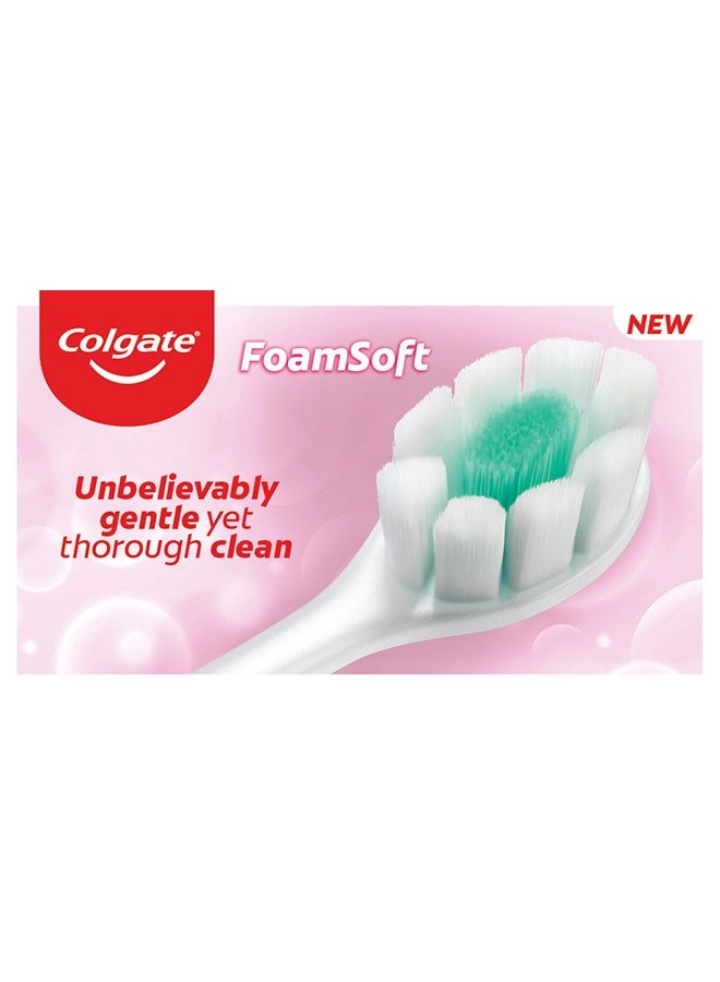 Foamsoft - Super Dense Thin Bristle 2-Piece Pack